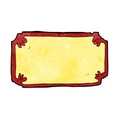 cartoon old frame banner N9