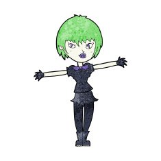 Cartoon Vampire Girl N214