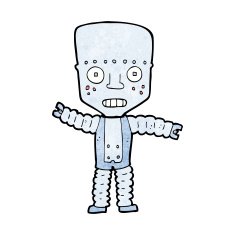 Cartoon Robot N252