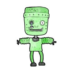 Cartoon Robot N253