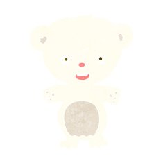 Cartoon Polar Bear N80