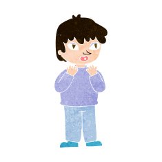 cartoon worried person N10