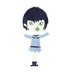 Cartoon Vampire Girl N215