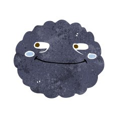 cartoon happy rain cloud N3