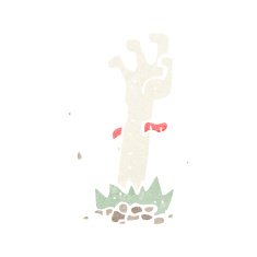 Cartoon Zombie Hand N29
