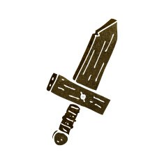 cartoon wooden sword N10