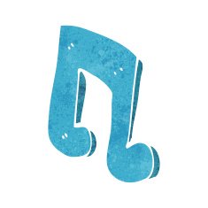 cartoon musical note N27