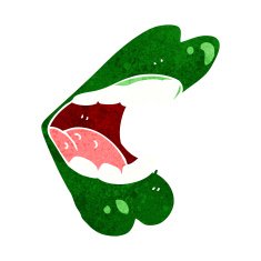 cartoon halloween mouth N19