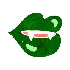 Cartoon Vampire Fangs N15