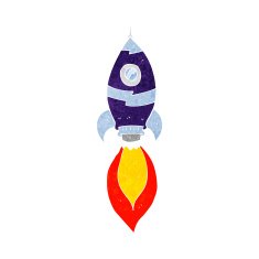 Cartoon Spaceship N46