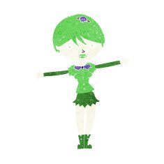 Cartoon Vampire Girl N217