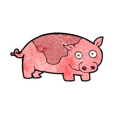 Cartoon Pig N58
