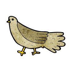 Cartoon Bird N335