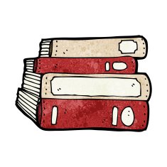 cartoon old books N16