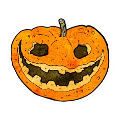 cartoon spooky pumpkin N20
