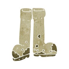 Cartoon Muddy Boots N7