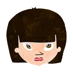 cartoon annoyed woman N170
