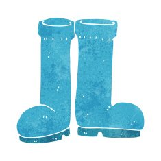cartoon rubber boots N9