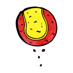 Cartoon Tennis Ball N27