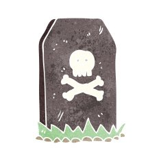 cartoon spooky grave N54