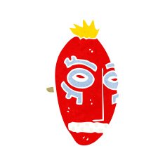 cartoon tribal mask N8