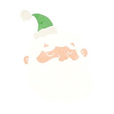 Cartoon Santa Claus Face N14