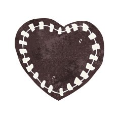 cartoon stitched heart N9