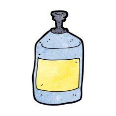 cartoon old squirt bottle N9
