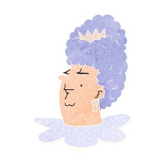 cartoon queen head N9