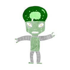 Funny Cartoon Robot N46