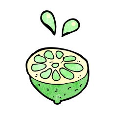 cartoon fresh lime N7