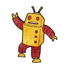 Cartoon Robot N256