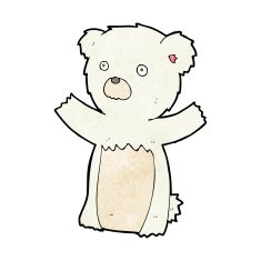 Cartoon Polar Bear Cub N40