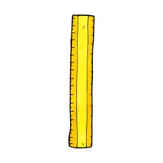 cartoon wooden ruler N16
