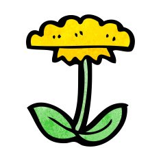 cartoon flower symbol N19