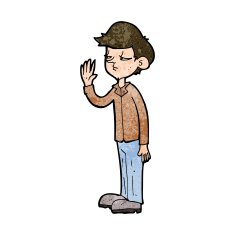 cartoon arrogant boy N9