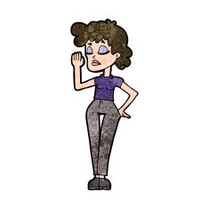 cartoon woman ignoring N23