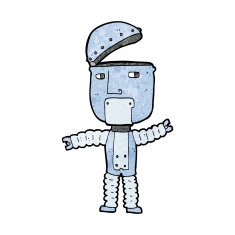 Cartoon Robot N257