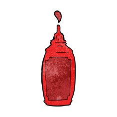 Cartoon Ketchup Bottle N18
