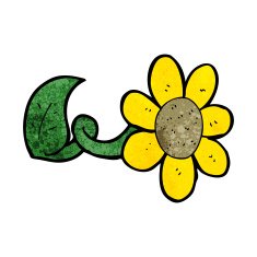 cartoon flower N391