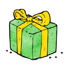 cartoon present N45
