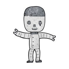Cartoon Robot N258