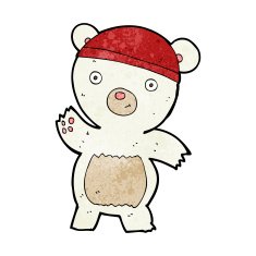 cute cartoon polar bear N44