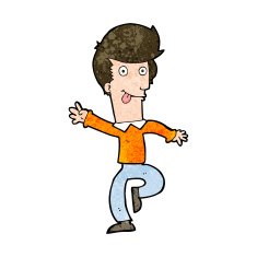 Cartoon Man Dancing N12