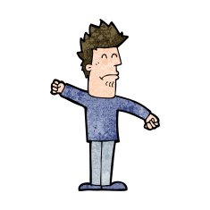 cartoon stressed man N68