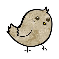 Cartoon Bird N343