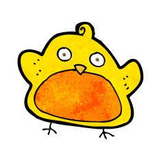 Cartoon Bird N344