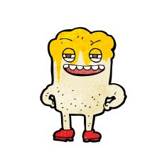 cartoon happy tooth N38