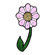 cartoon flower N392