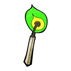 cartoon burning match N41